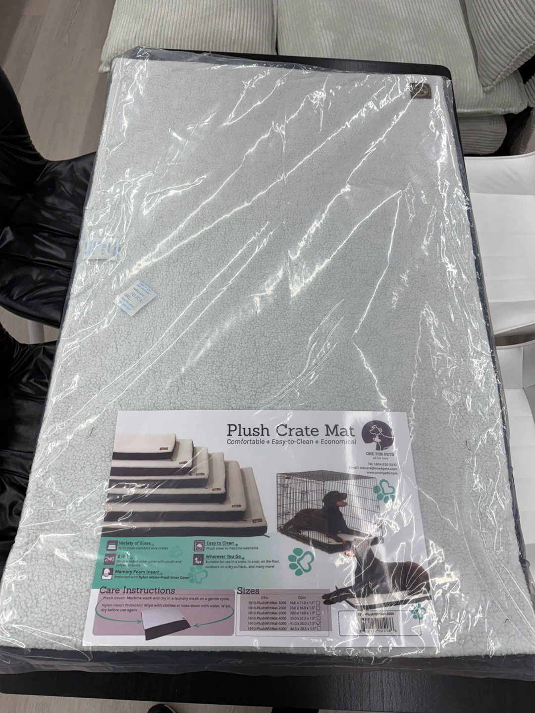 ONE FOR PETS Plush Crate Mat