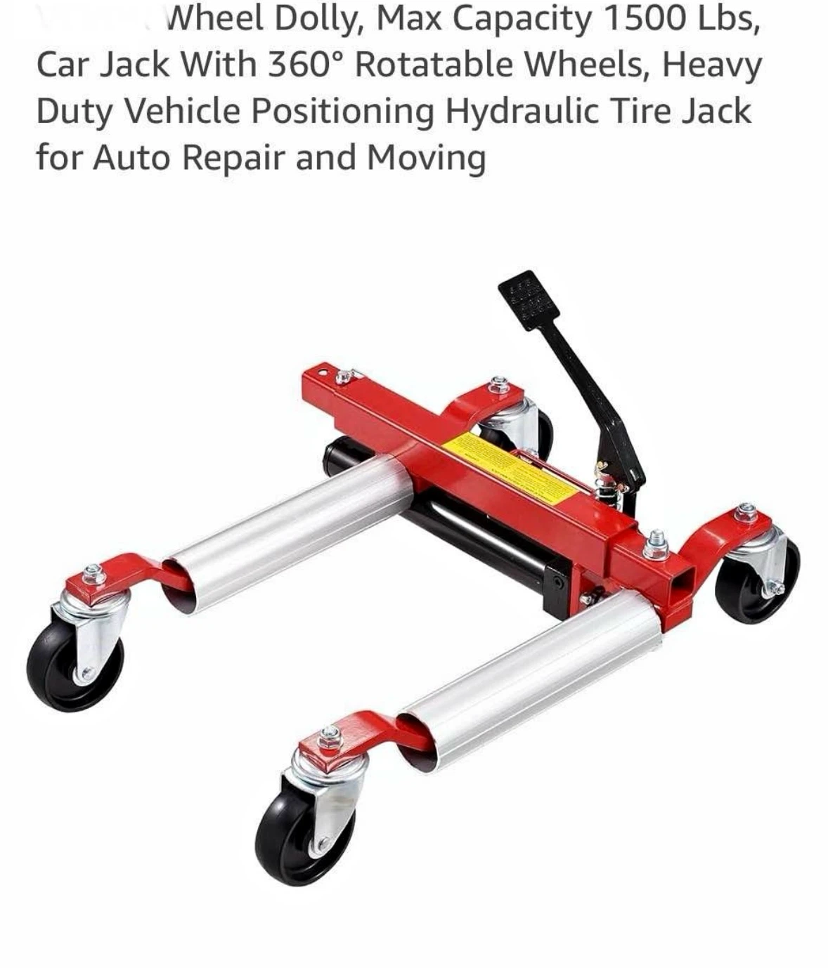 Hydraulic Wheel Dolly Dolly - 1500 Lbs Capacity