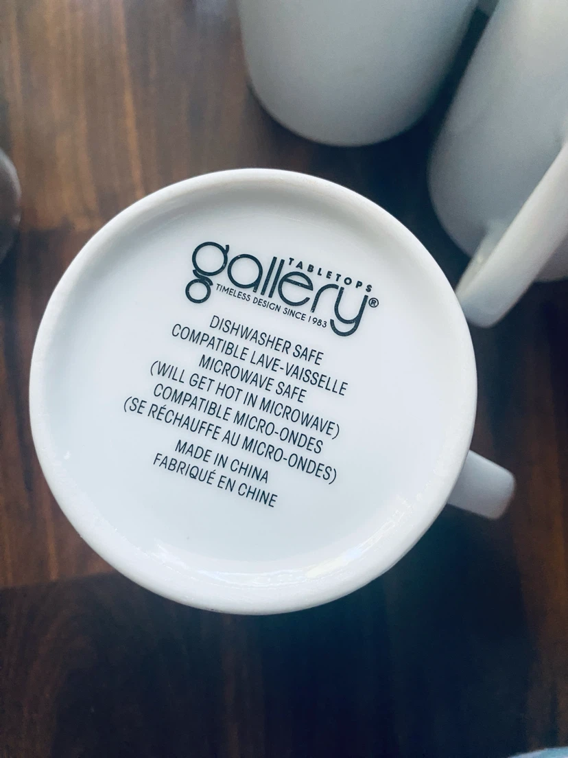 Moving sale Gallery Tabletops White Mugs (Set of 5) - photo 3