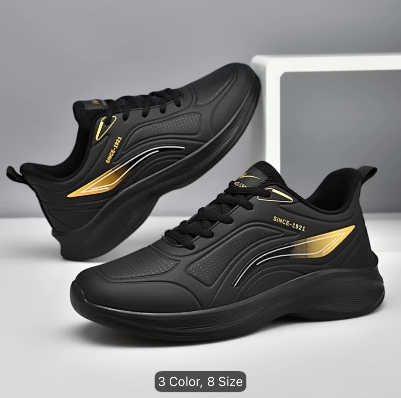 Men's Black Waterproof Sneakers - photo 2