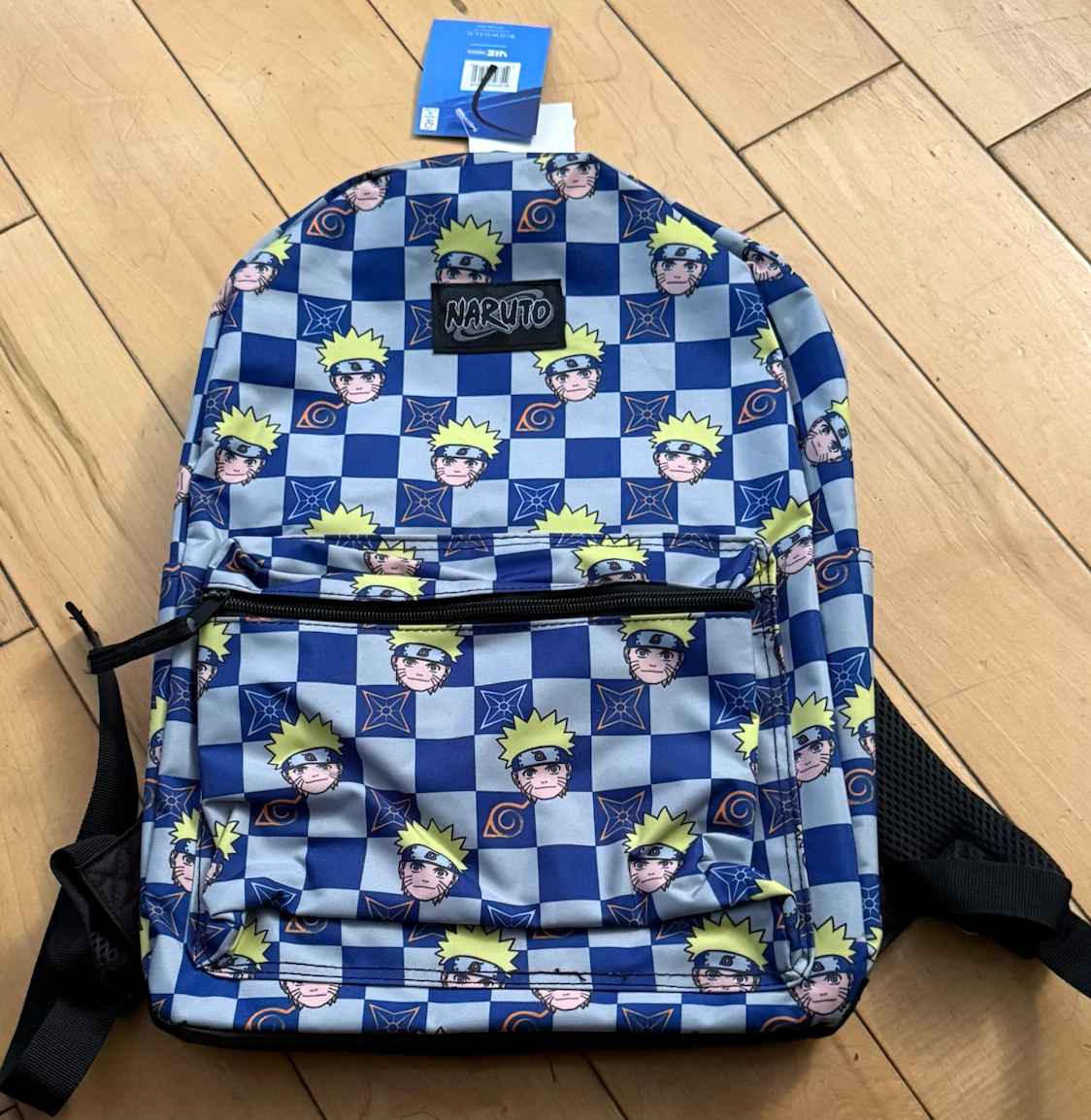 Naruto Checkered Backpack