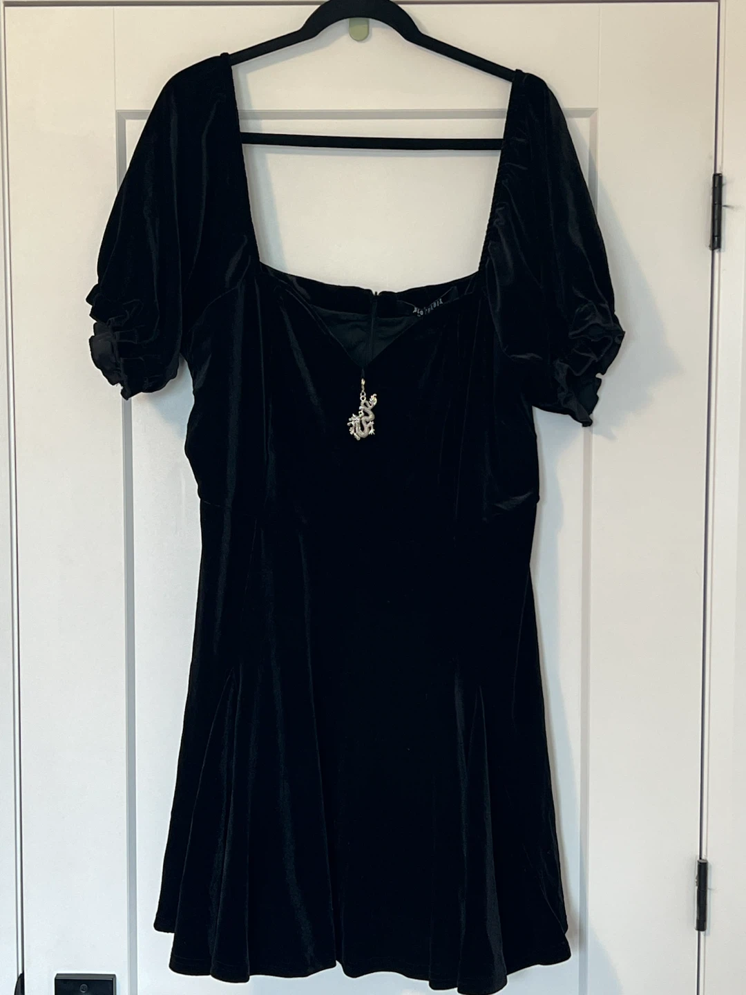 Disturbia Black Velvet Drako Corset Mini Dress - photo 2