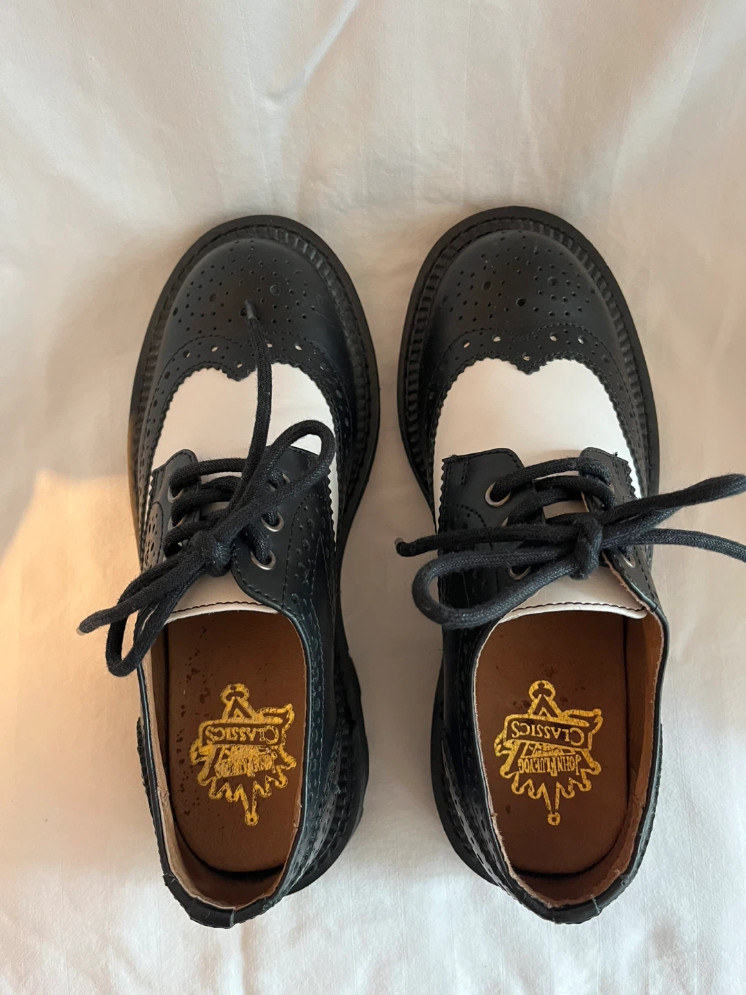 John Fluevog Wingtip Brogues - Black and White - photo 3
