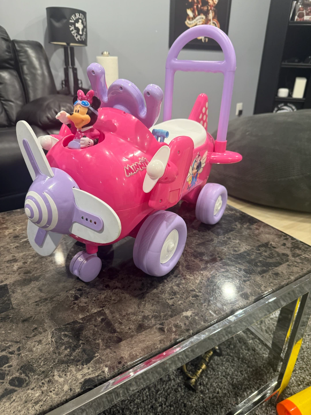 Minnie Mouse Ride-On Airplane Push Toy - photo 2