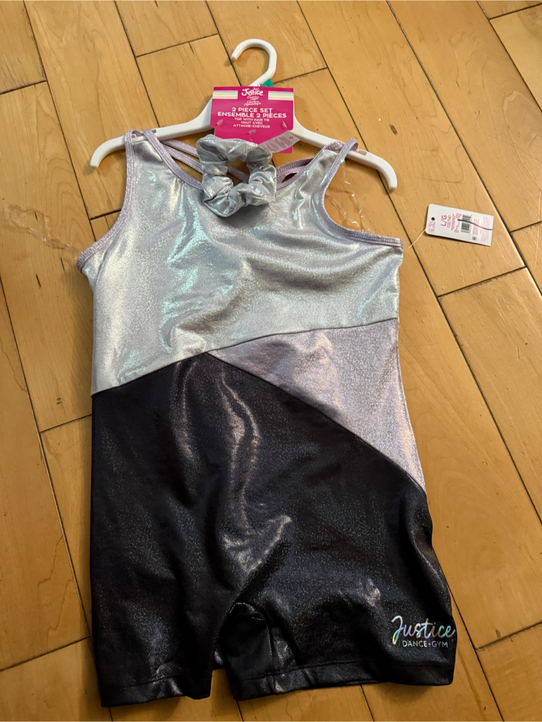 Justice 2-Piece Dance Set with Hair Tie