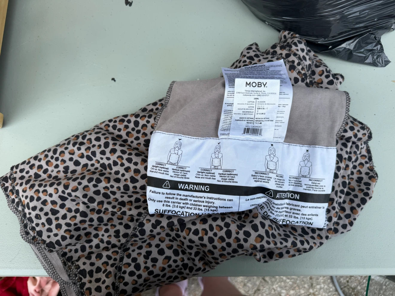 Moby Baby Wrap - Leopard Print