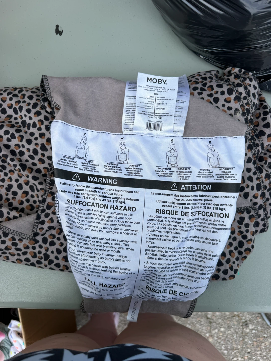 Moby Baby Wrap - Leopard Print - photo 3