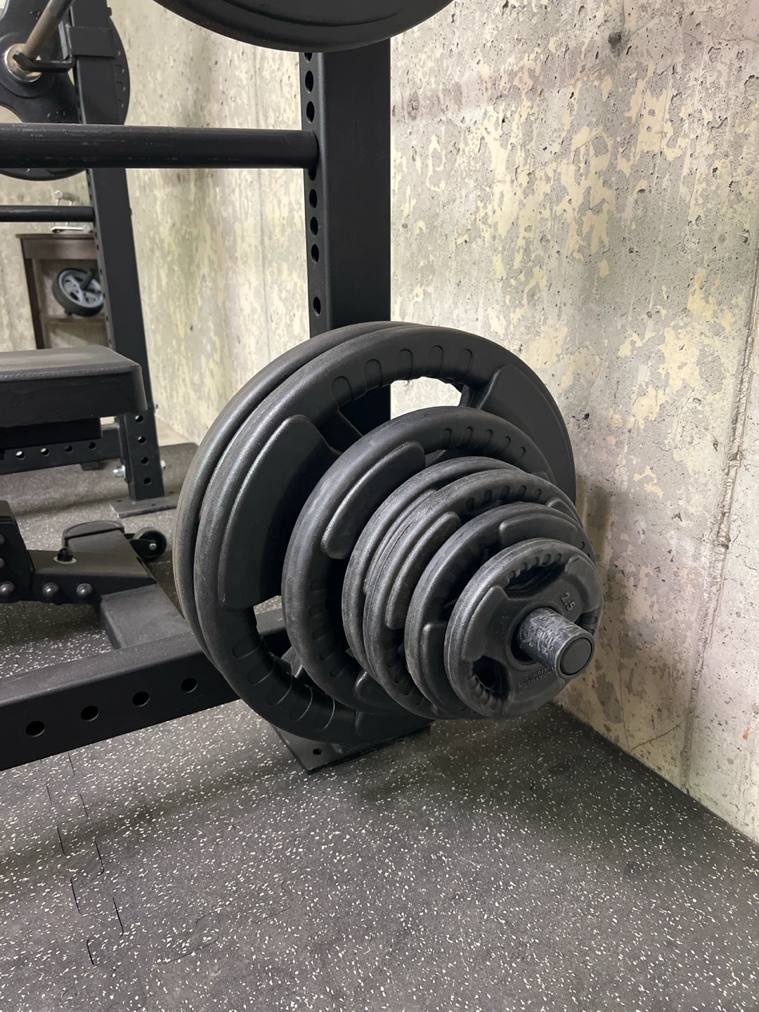 Power Rack with Bench and Weight Plates - photo 2