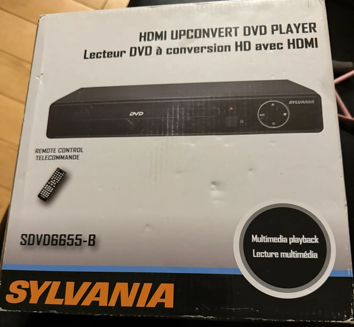Sylvania SDVD6655-B HDMI Upconvert DVD Player