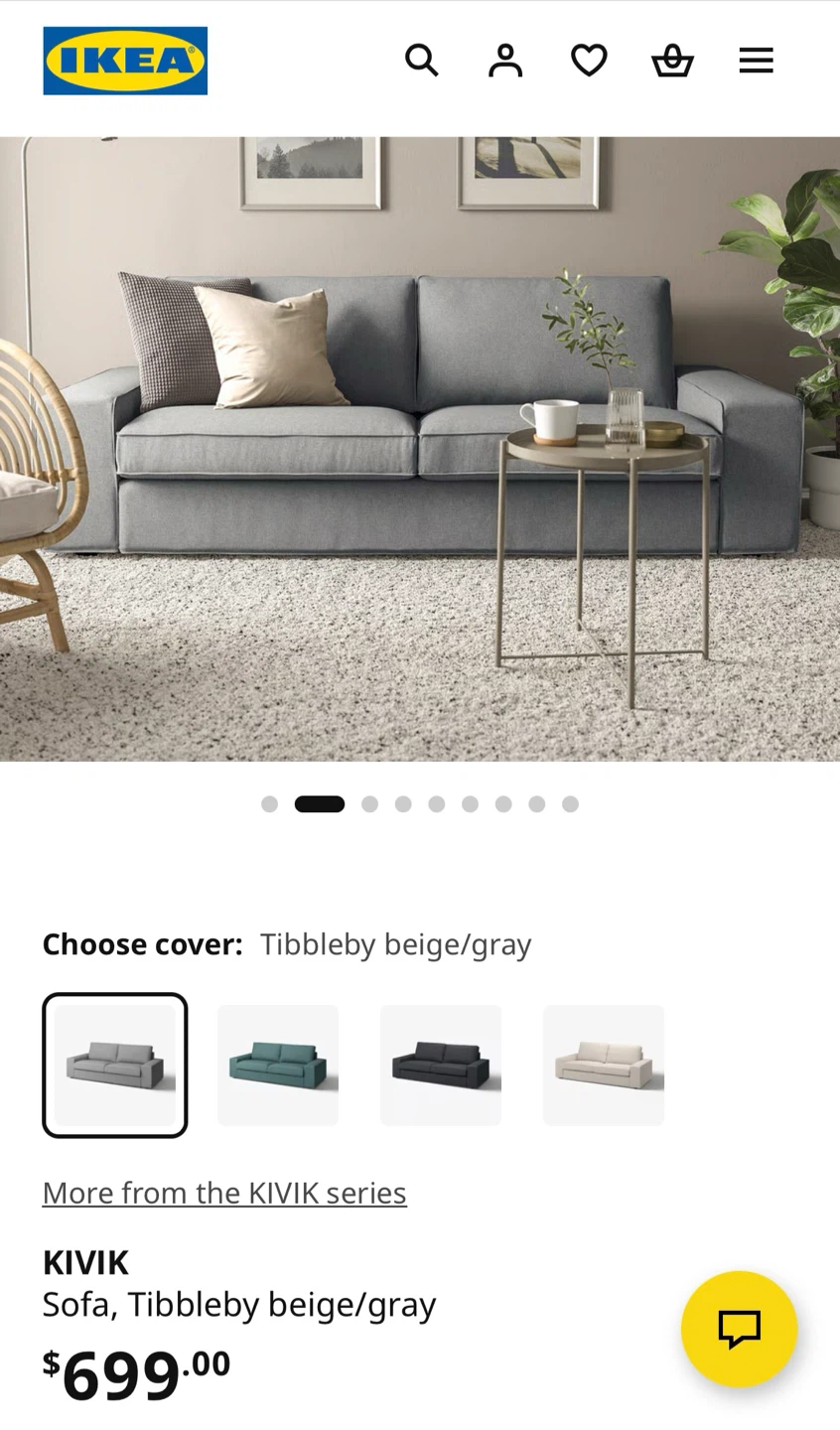 IKEA KIVIK Sofa - photo 3