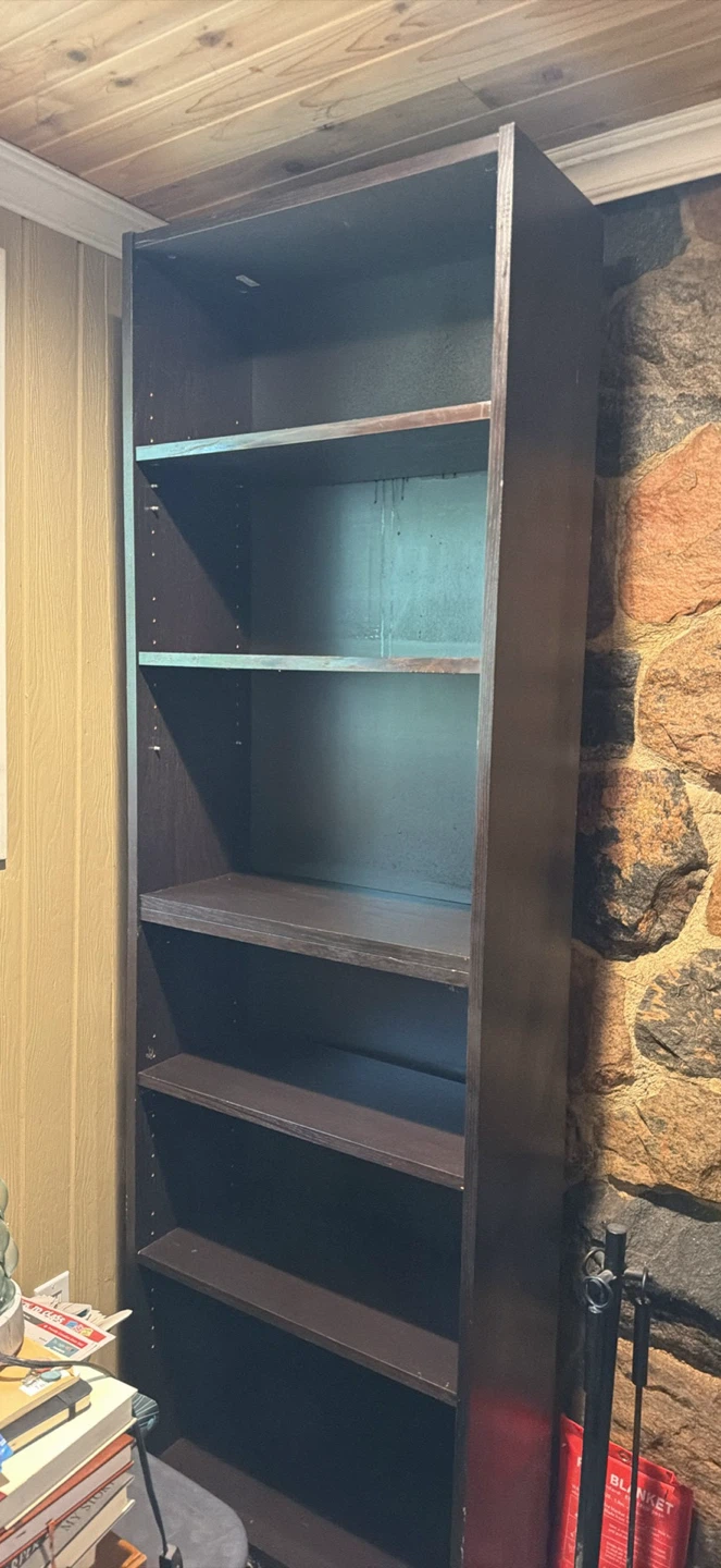 Ilea Billy style Dark Brown Bookshelf shelving unit