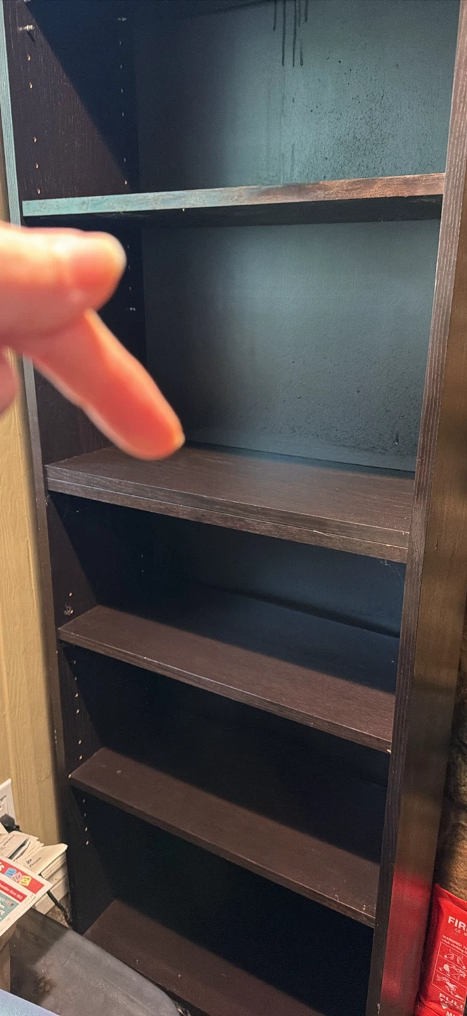 Ilea Billy style Dark Brown Bookshelf shelving unit - photo 2