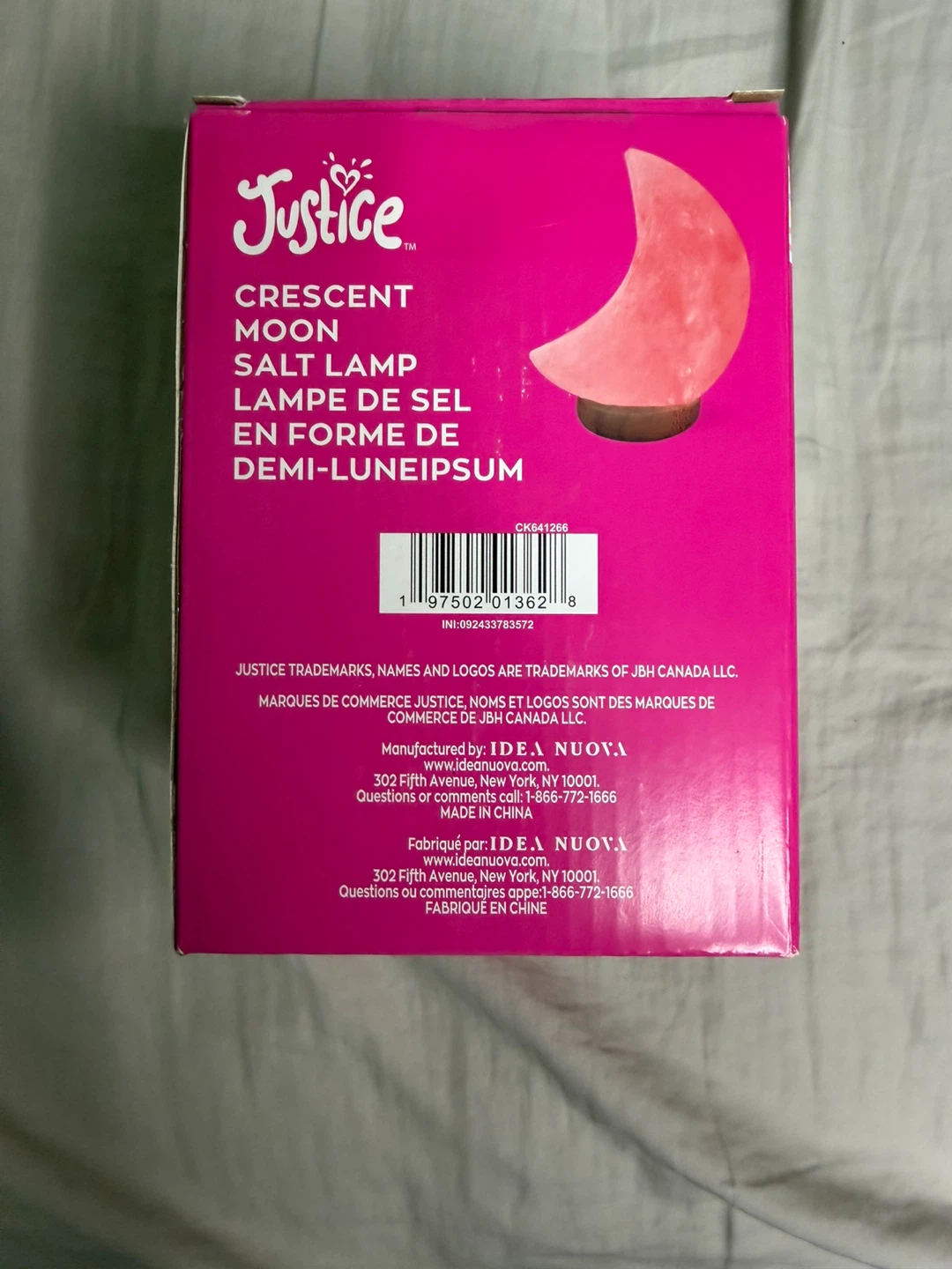Justice Crescent Moon Salt Lamp - photo 2