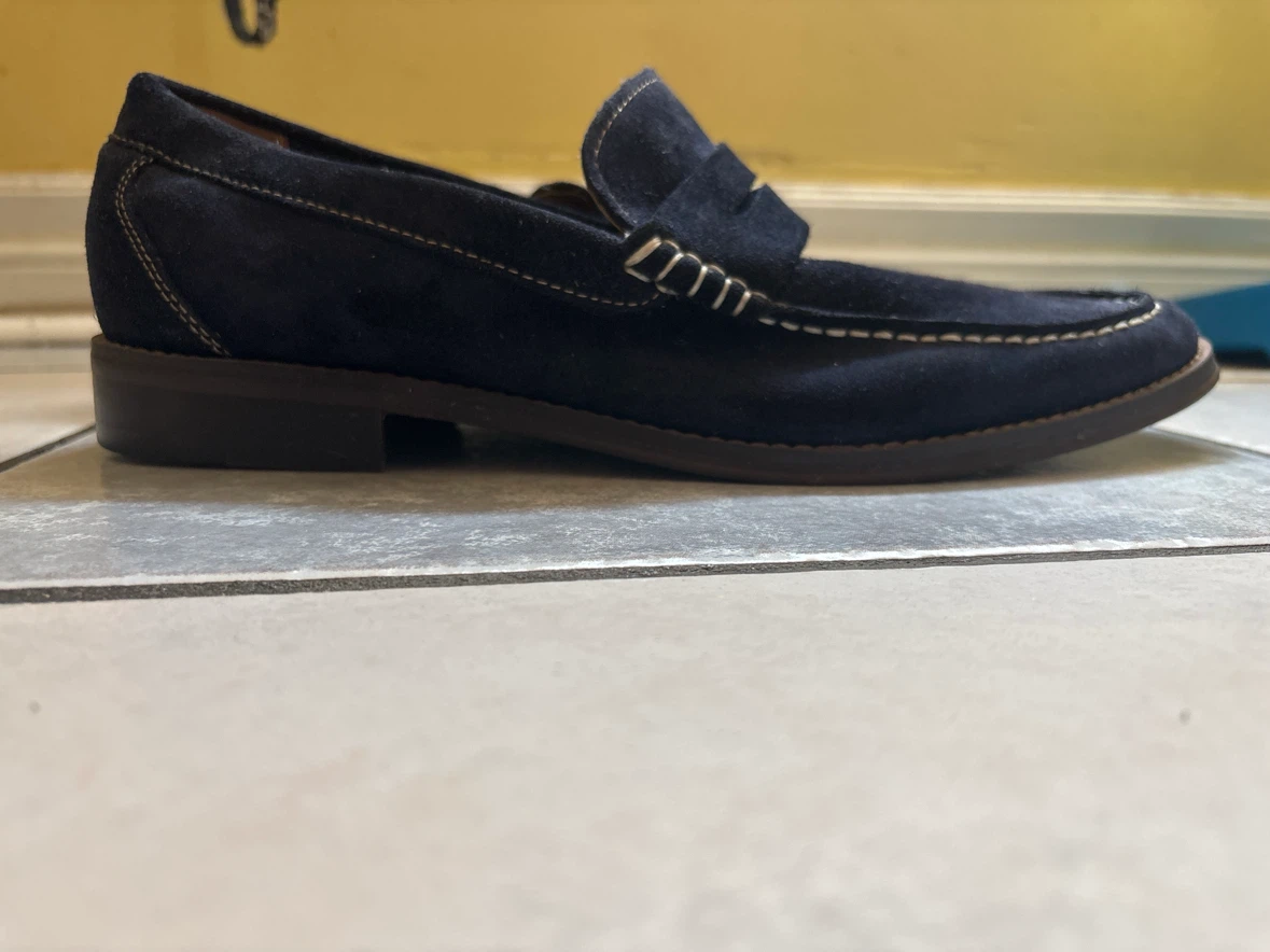 ALDO Navy Blue Suede Loafers - photo 2