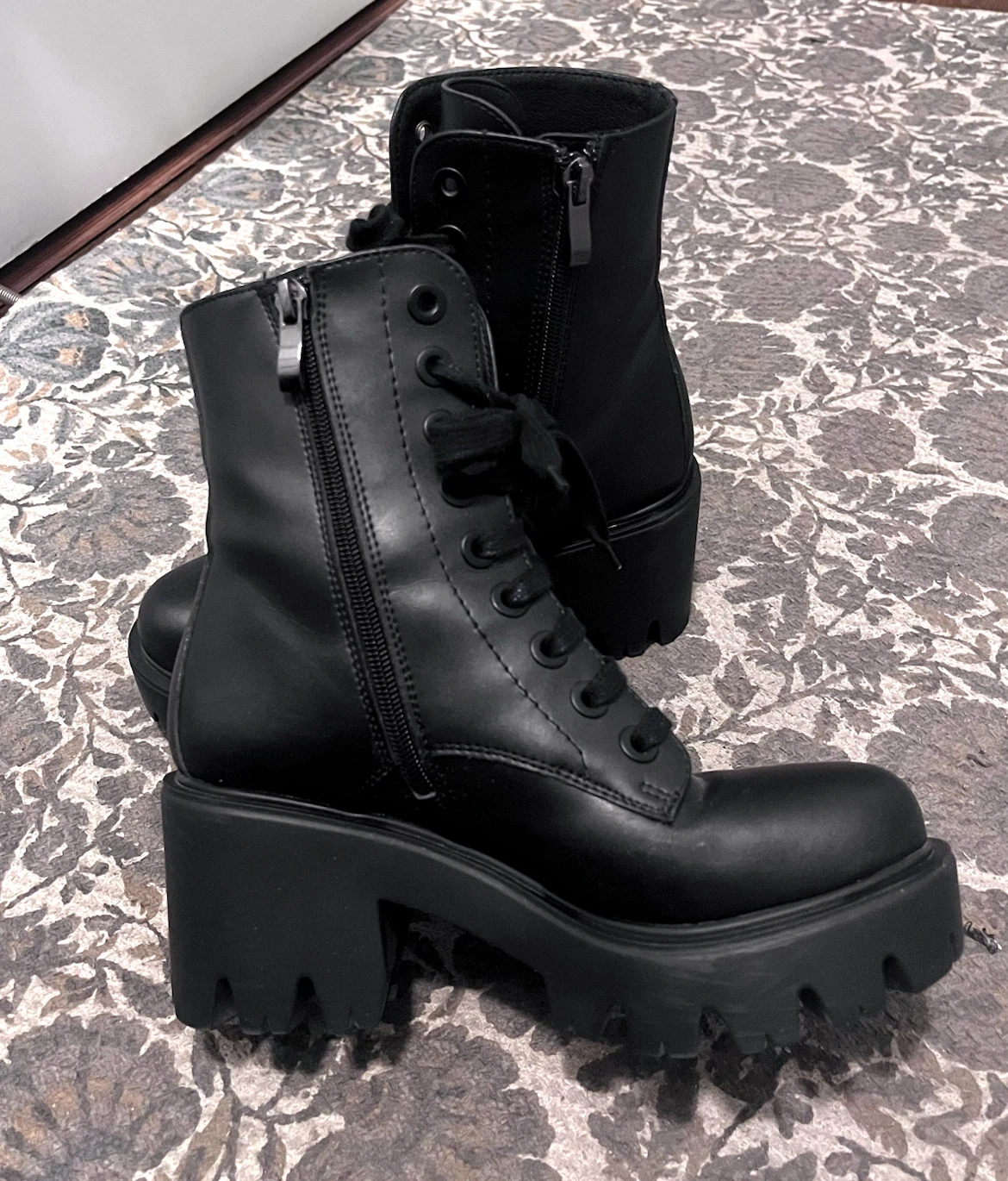 Dollskill Platform Lace-Up Combat Boots - photo 2