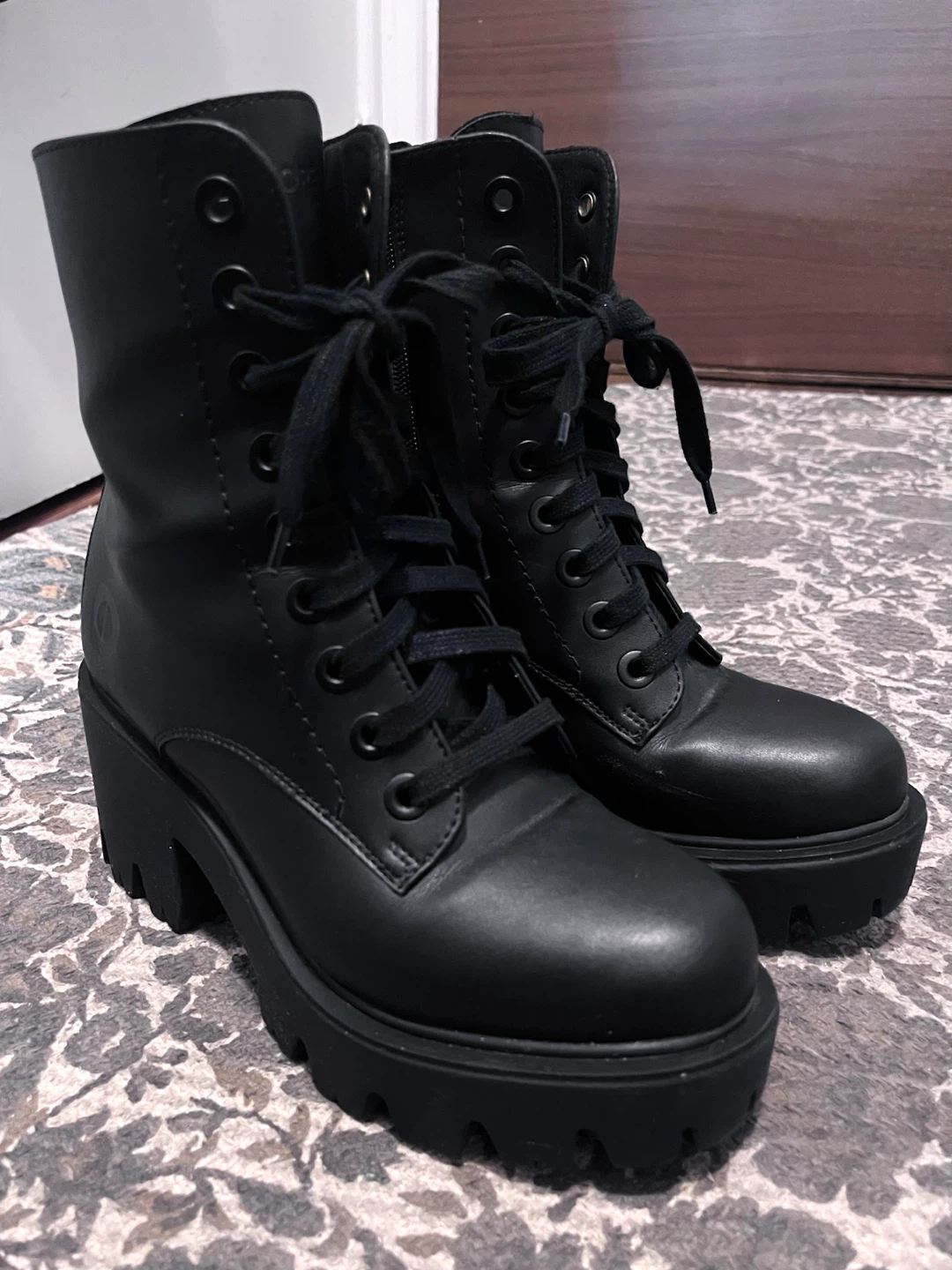Dollskill Platform Lace-Up Combat Boots - photo 3