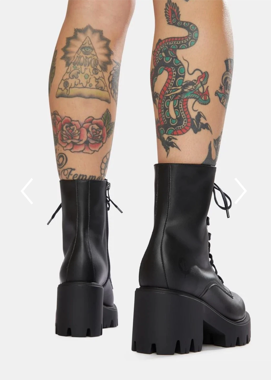 Dollskill Platform Lace-Up Combat Boots - photo 5