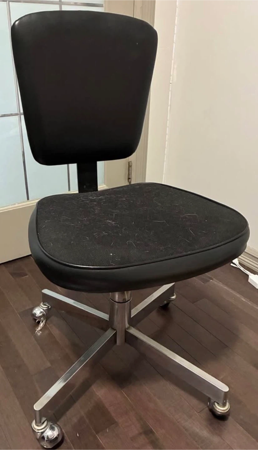 Black Office Chair with Wheels