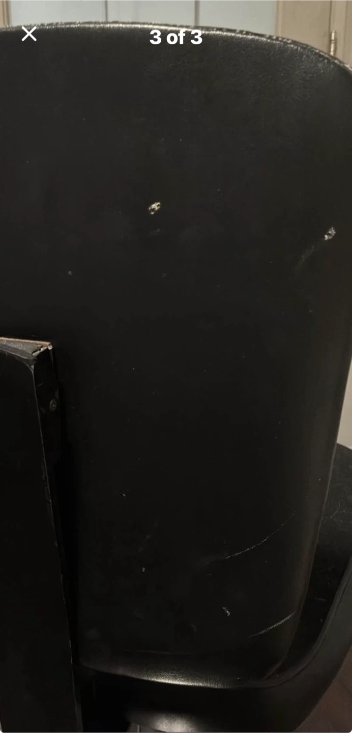 Black Office Chair with Wheels - photo 3
