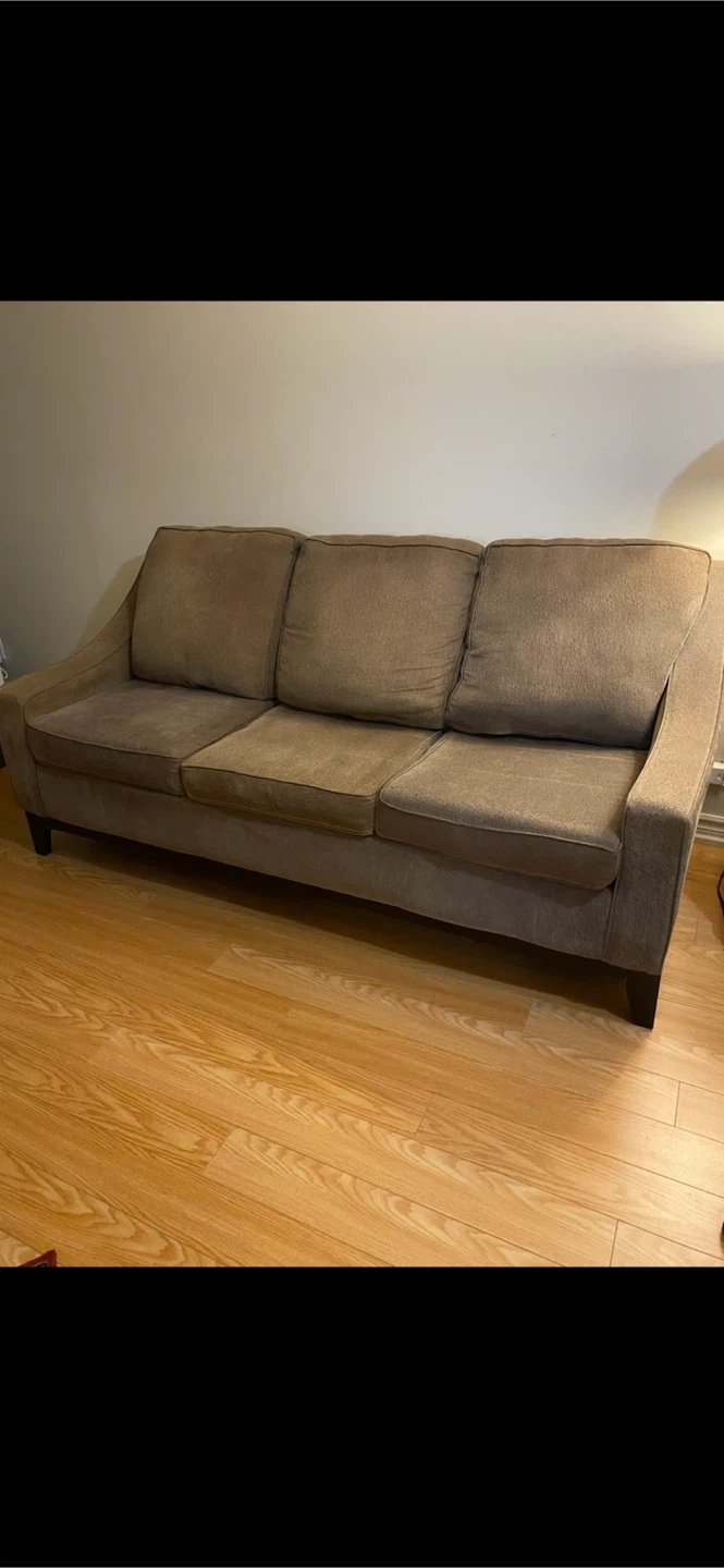 Brown 3-Seater Sofa