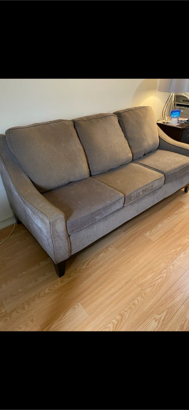 Brown 3-Seater Sofa - photo 3