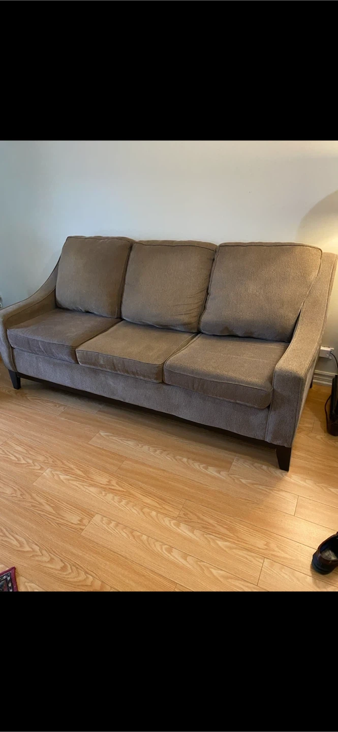 Brown 3-Seater Sofa - photo 5