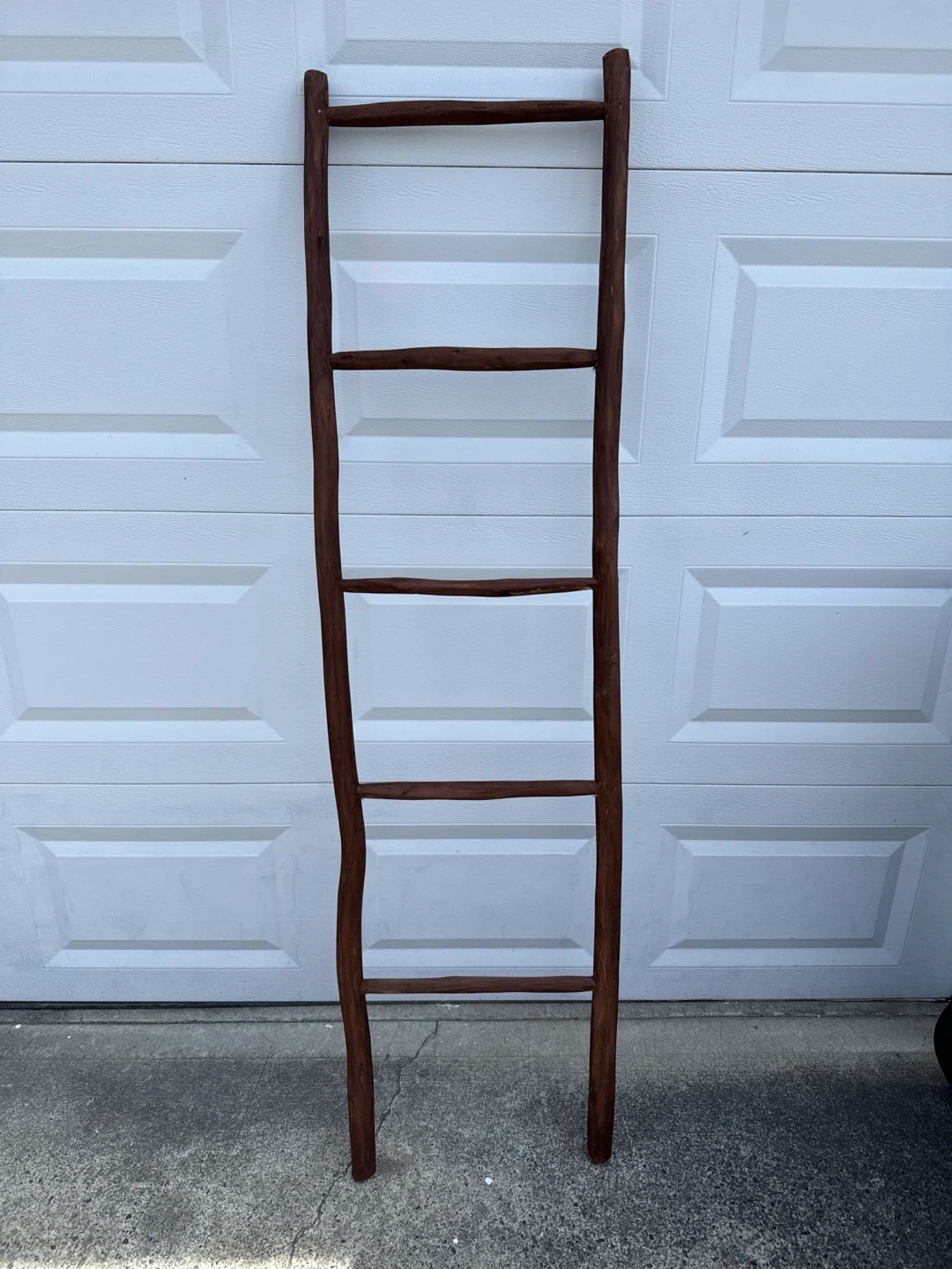 Rustic Wooden Blanket Ladder