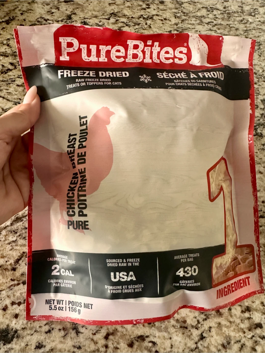 PureBites Freeze Dried Chicken Breast Treats for Dogs & Cats