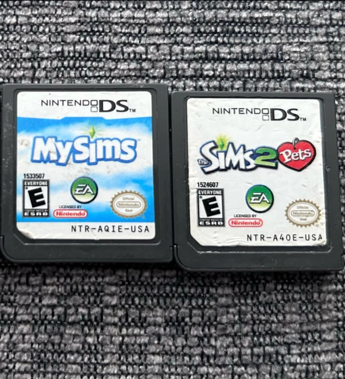 Nintendo DS MySims and Sims 2 Pets Games
