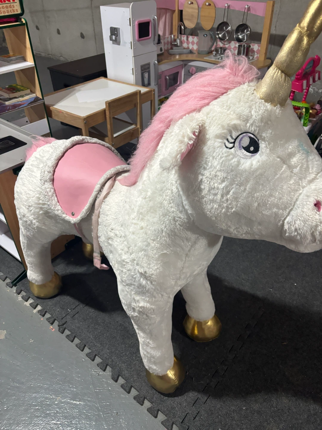 Plush Ride-On Unicorn Toy - photo 2