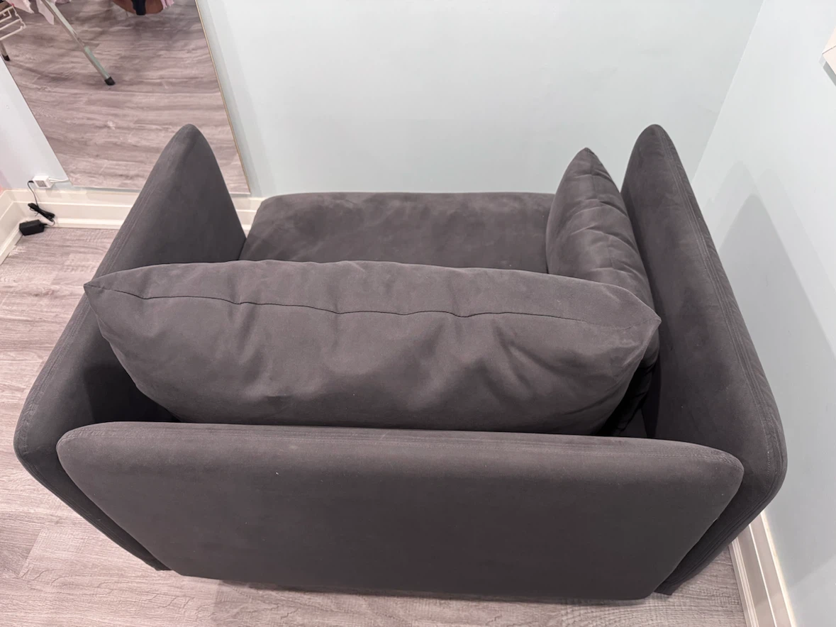 Modern Oversized Accent Chair – Dark Gray - photo 4