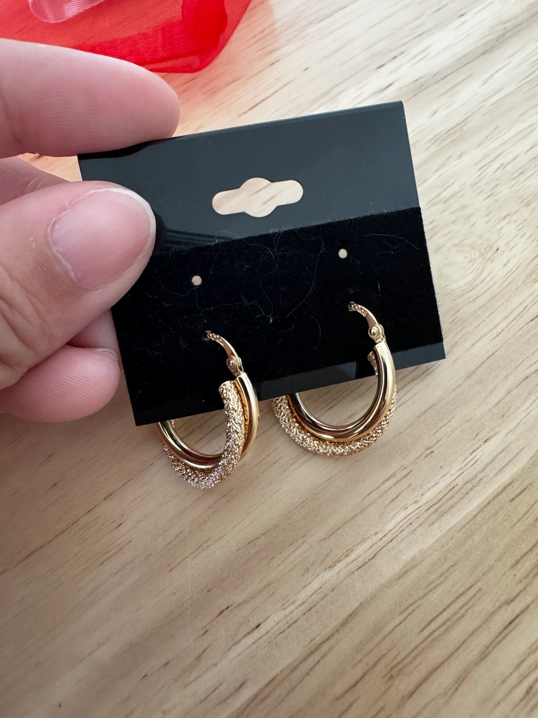 18K Double Hoop earrings