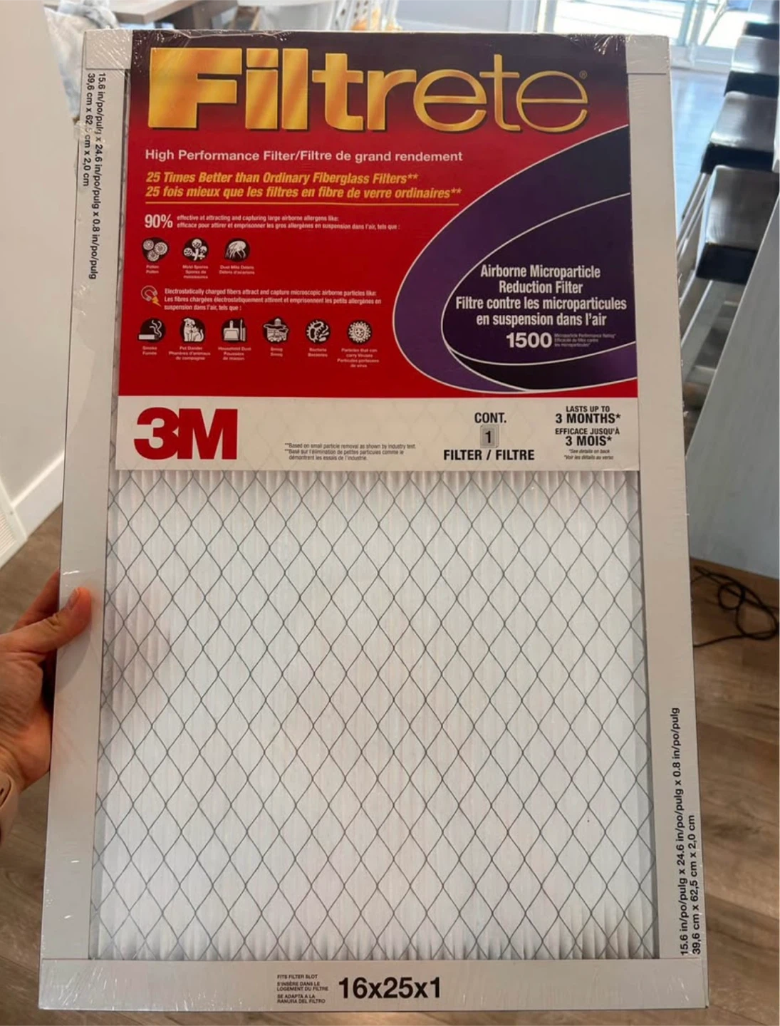 Filtrete 16x25x1 Air Filter