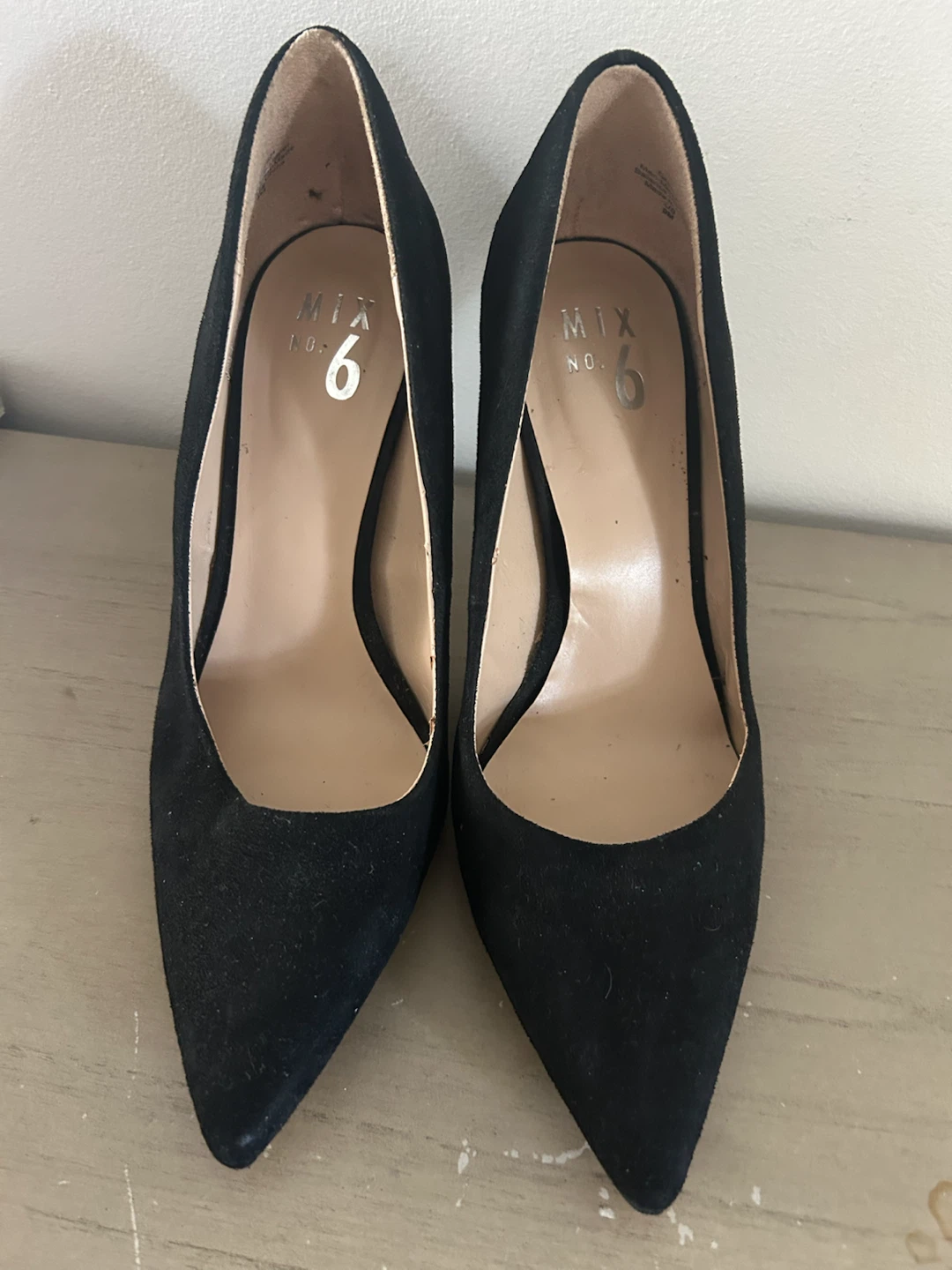 Mix No. 6 Black Suede Heels