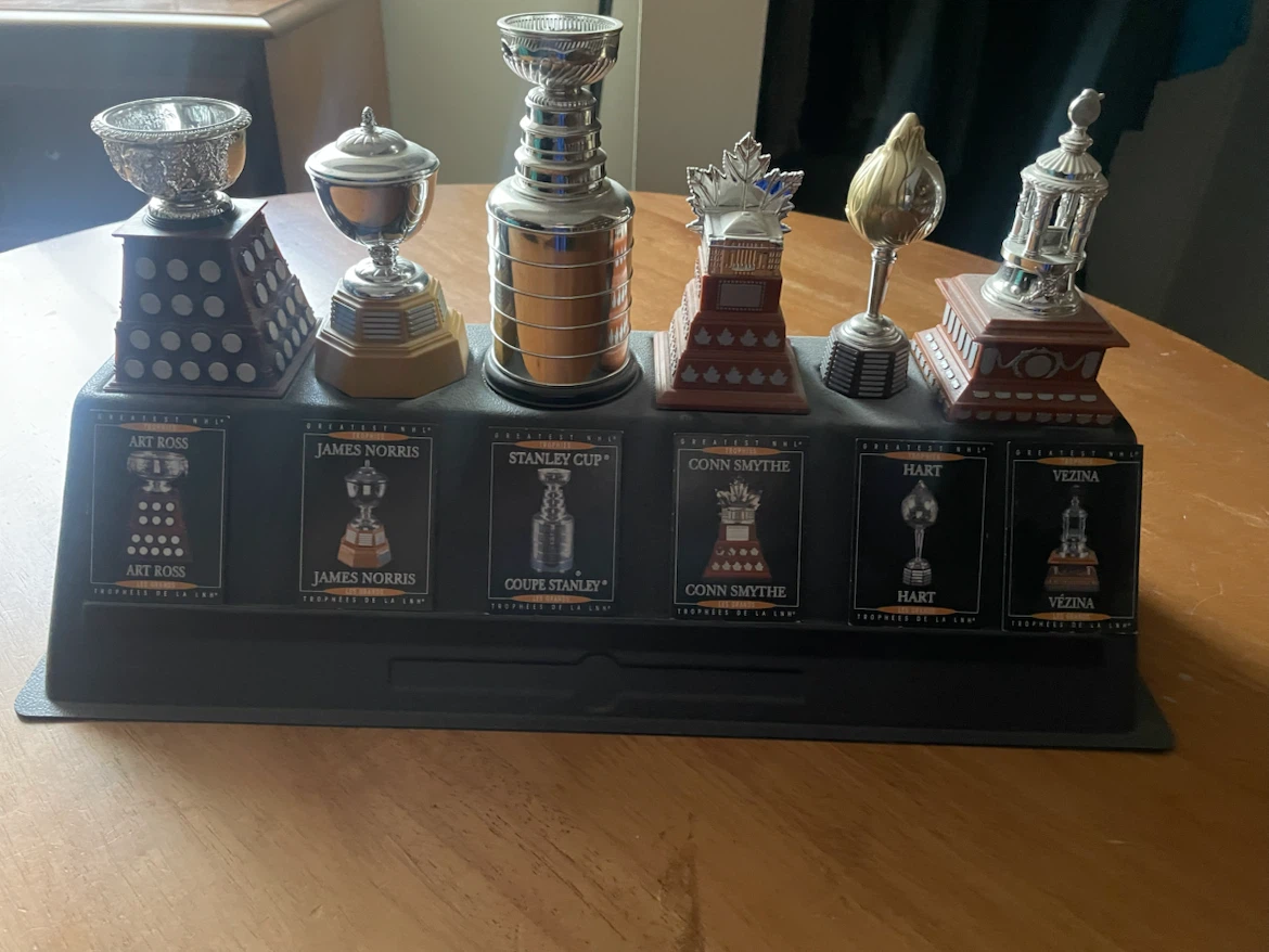 NHL Trophy Miniatures Display Set