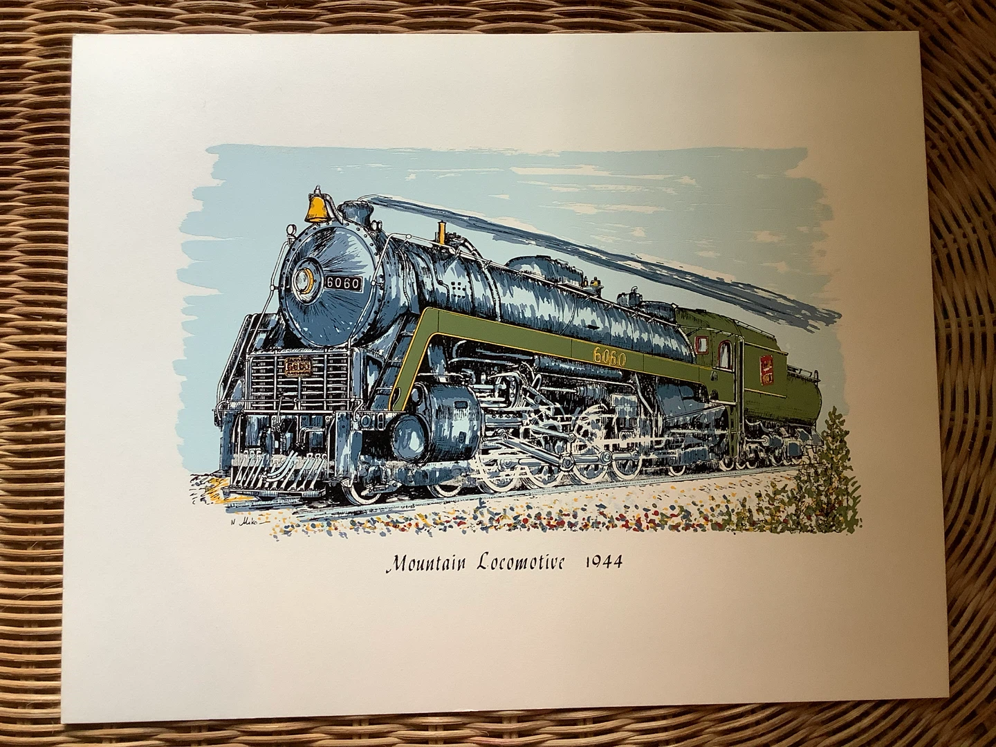 10 Hd Coloured Signed Prints of Historic Cdn Locomotives 🐞