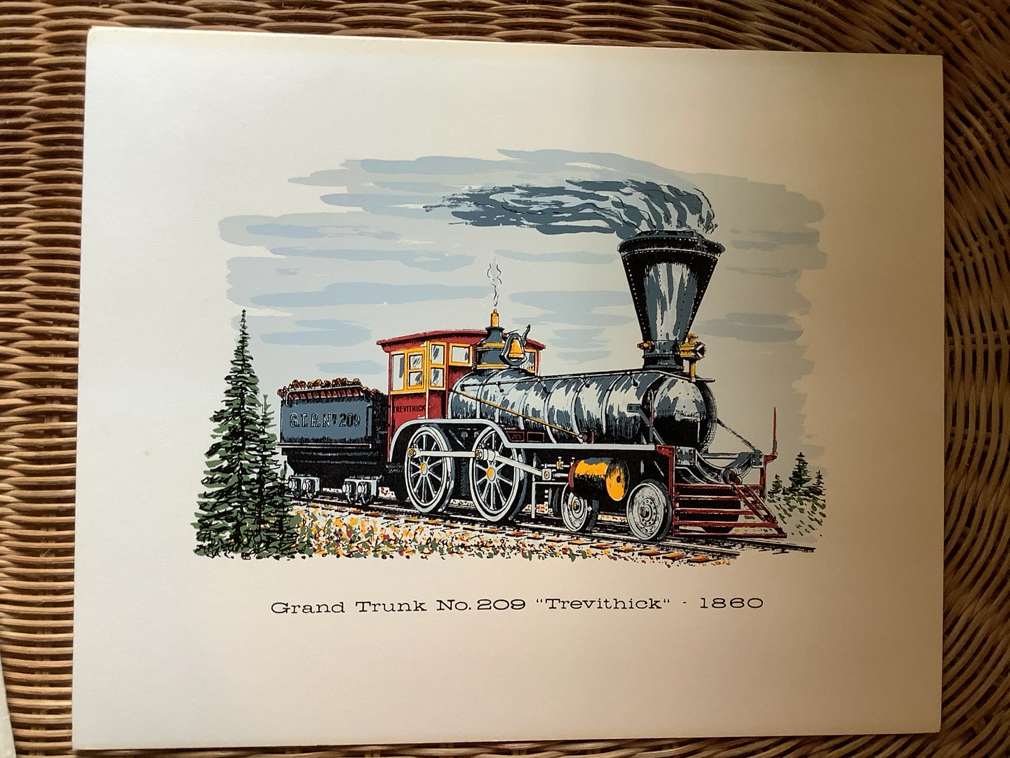 10 Hd Coloured Signed Prints of Historic Cdn Locomotives 🐞 - photo 2