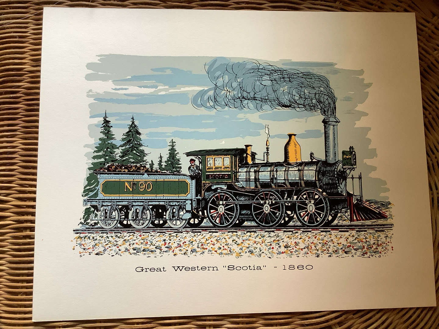 10 Hd Coloured Signed Prints of Historic Cdn Locomotives 🐞 - photo 4