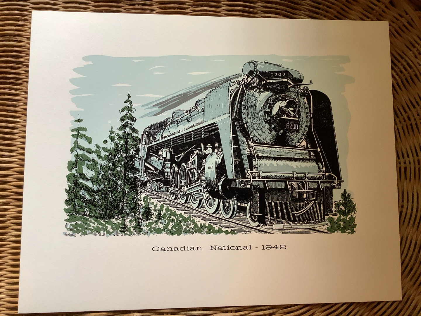 10 Hd Coloured Signed Prints of Historic Cdn Locomotives 🐞 - photo 5
