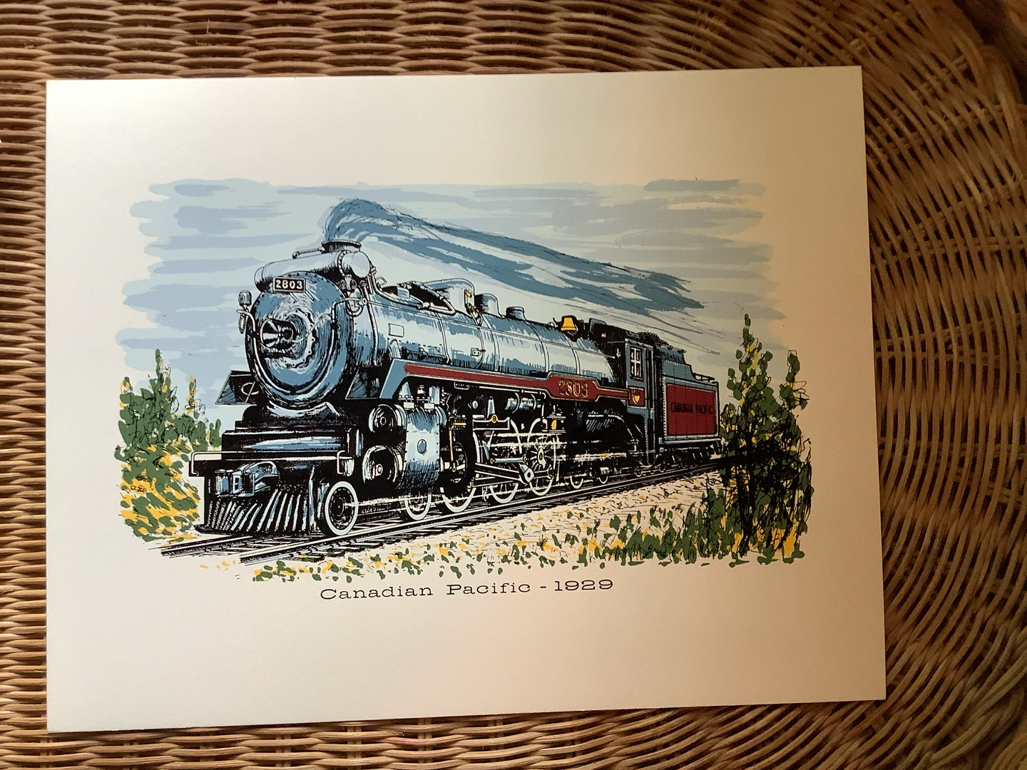 9 Hd Coloured Signed Prints of Historic Cdn Locomotives 🐞 - photo 5