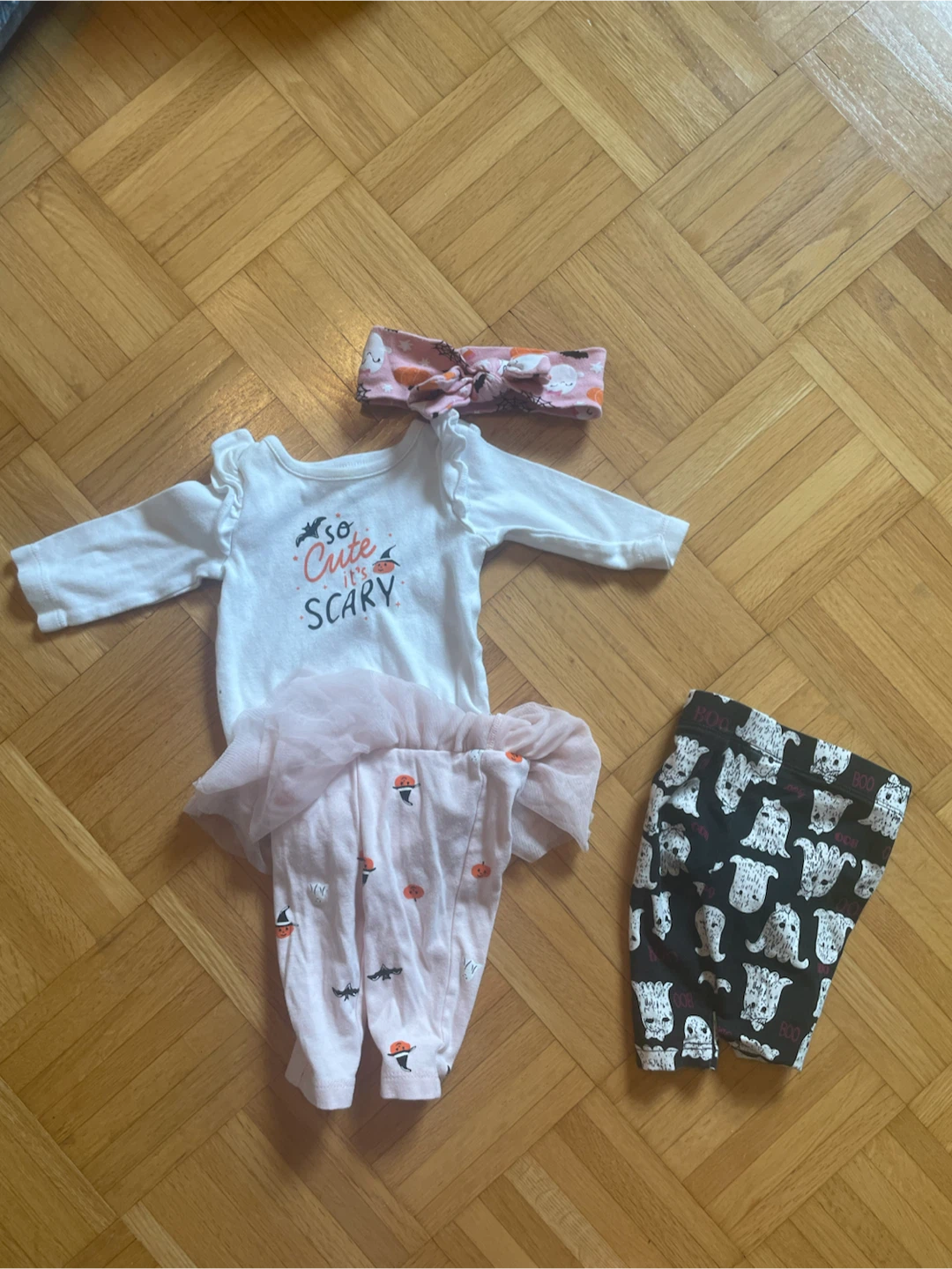 Baby Halloween Outfit - Onesie, Pants & Headband