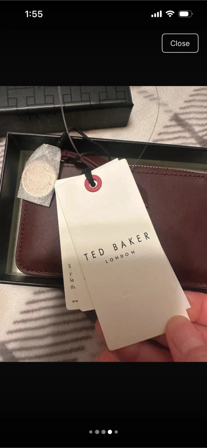 Ted Baker London Cardholder Pouch Burgundy - photo 4
