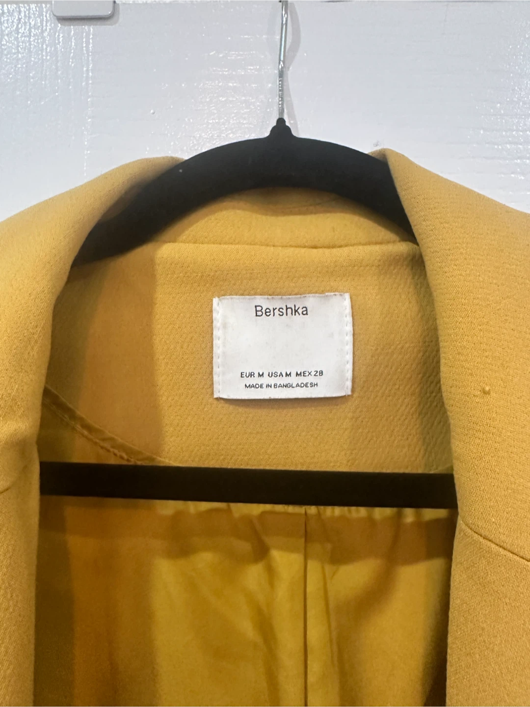 Bershka Mustard Yellow Blazer Coat - photo 2