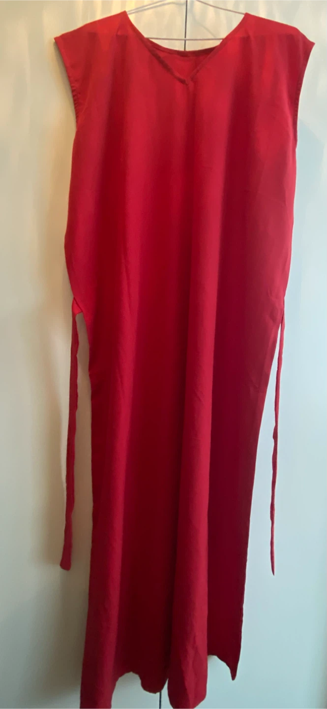 Red Kaftan Dress with Embellishments - photo 2