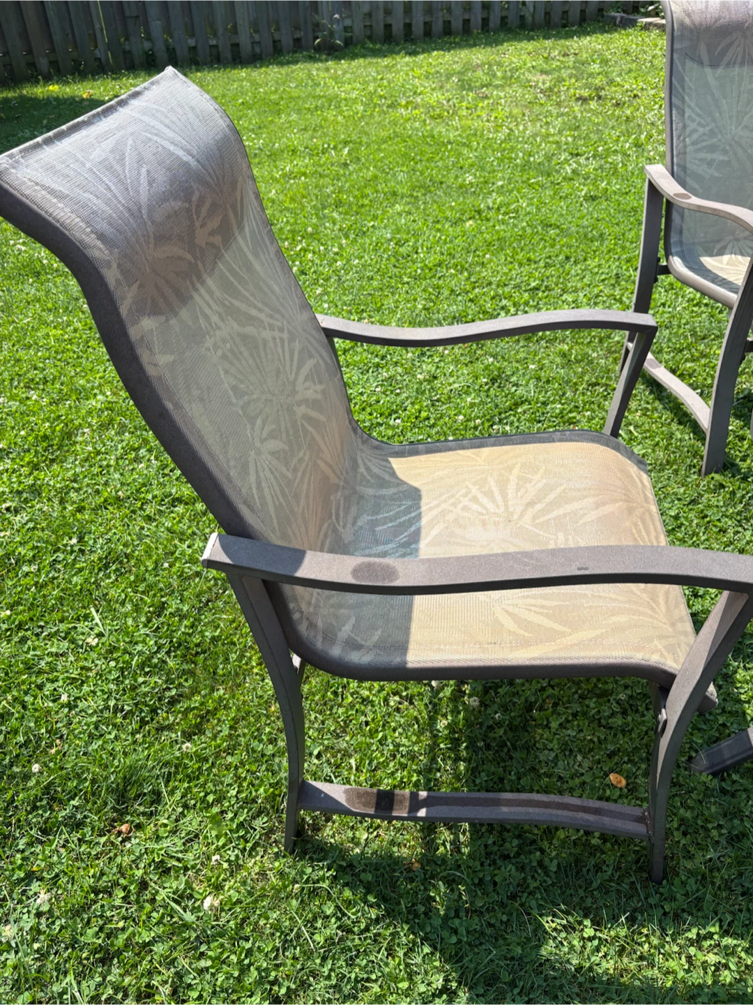 Glass Top Patio Dining Set with 4 Chairs - photo 5