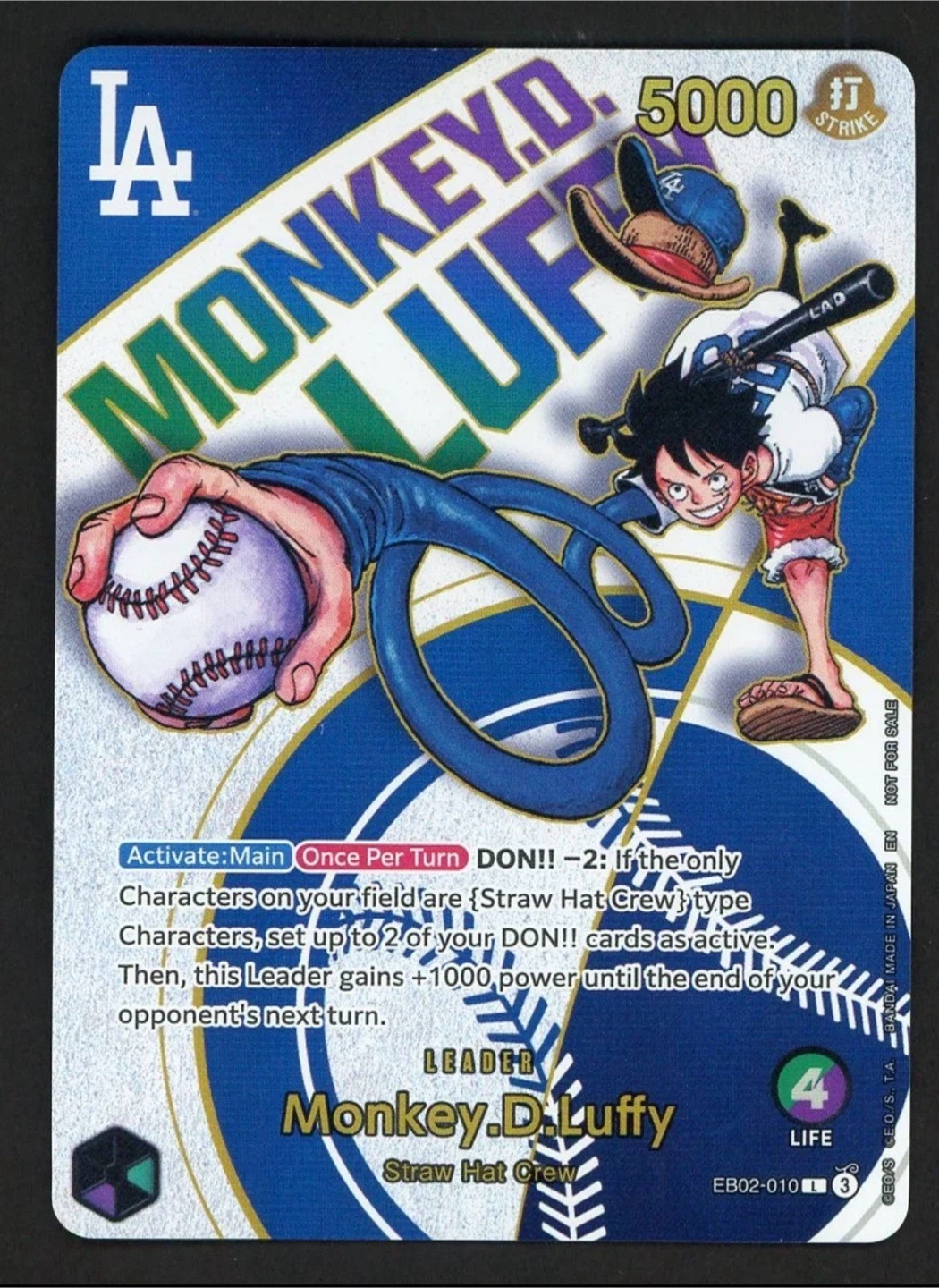 One Piece x Dodgers Promo - Monkey D. Luffy (taking offers)