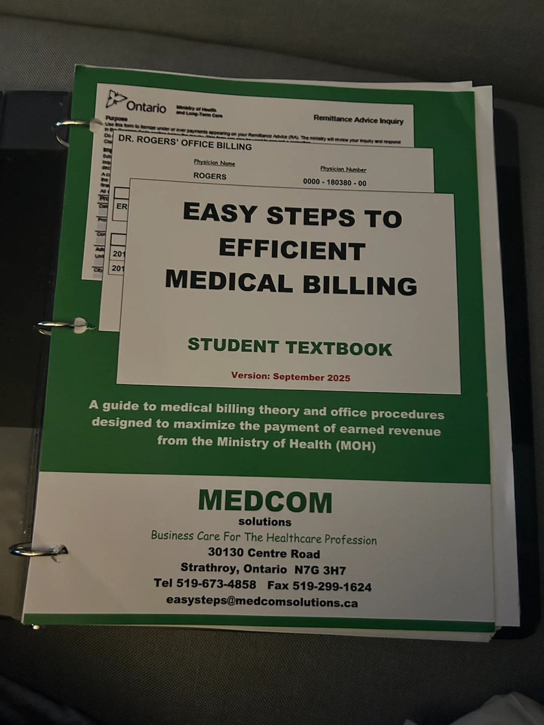 Easy Steps to Efficient Medical Billing Student Textbook