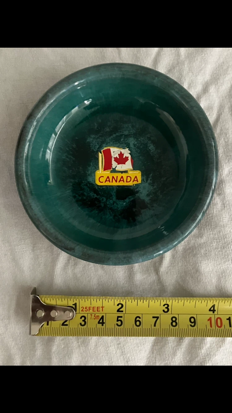 Trade: Blue Mountain Pottery Small Teal Dish 🏺💙💚🤎🖤🇨🇦 - photo 2