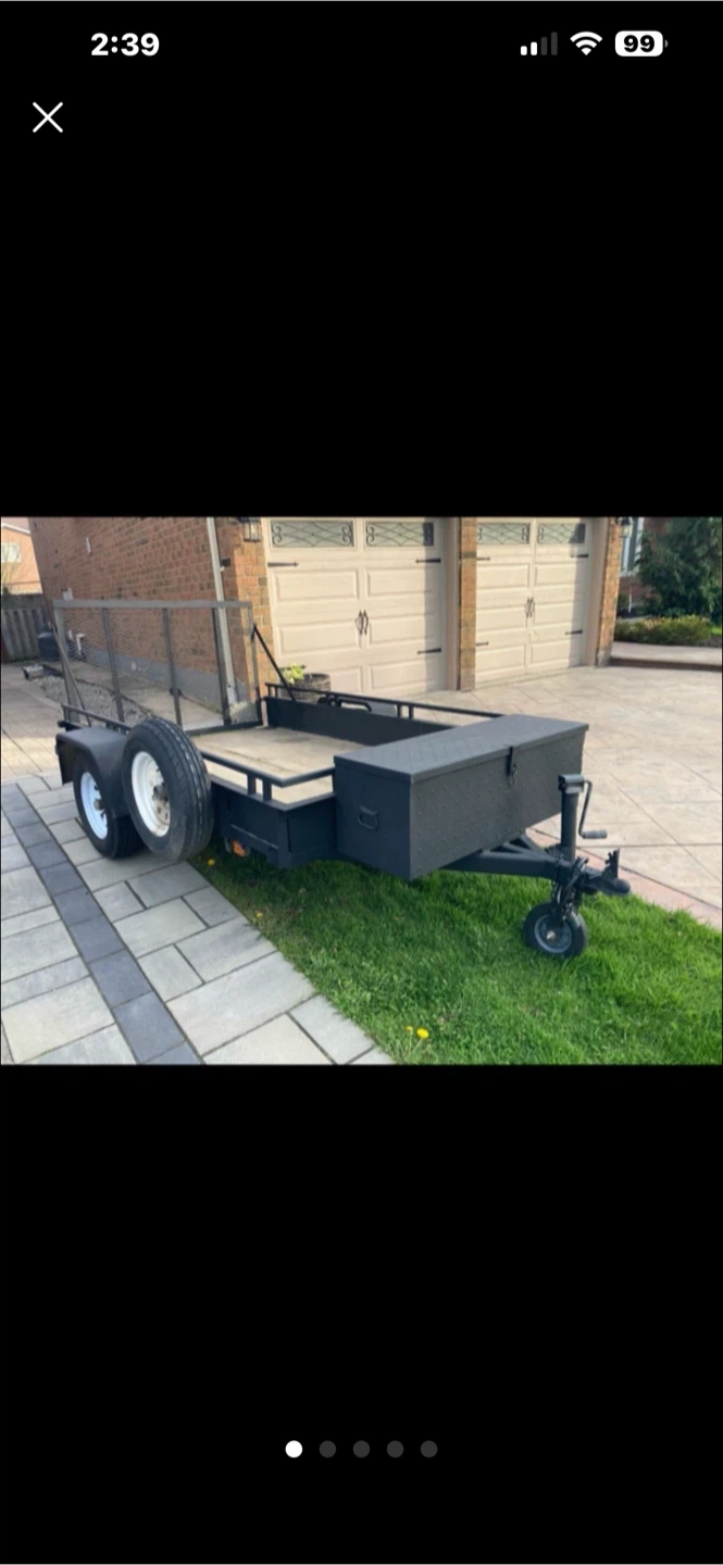 5x8 Utility Trailer with Storage Box - photo 2