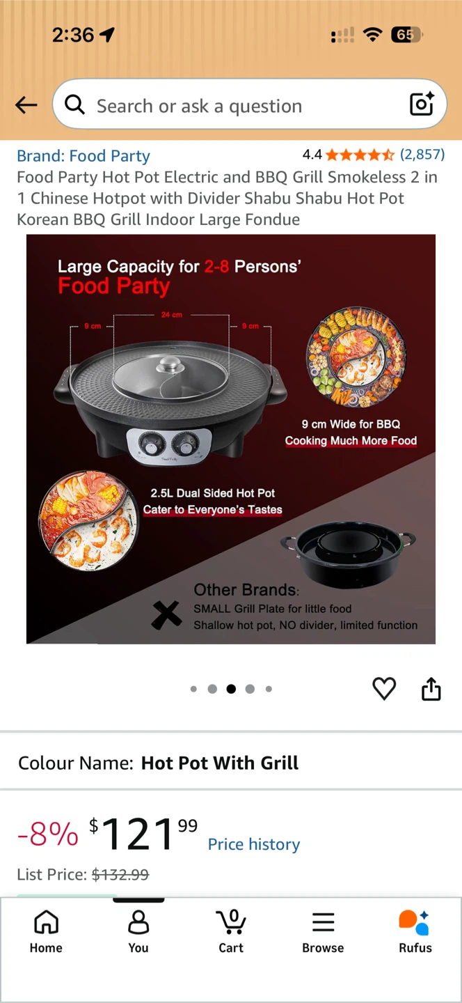 Food Party Electric Hot Pot and Grill - photo 5
